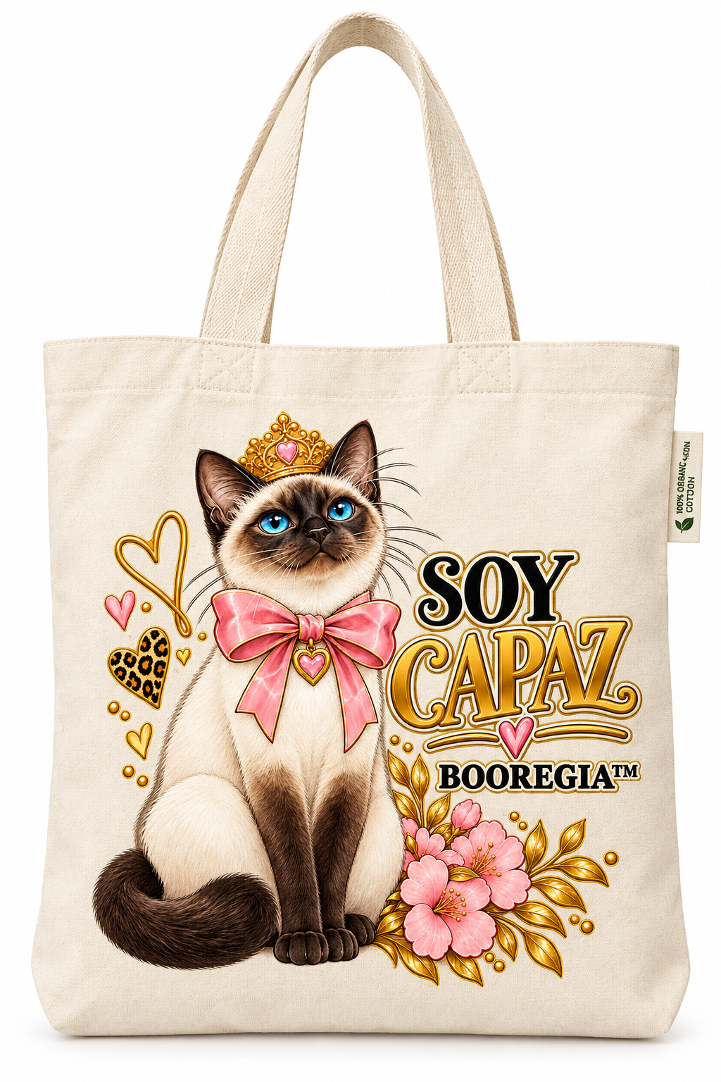Tote Bag Beige Orgánico Soy Capaz – BOOREGIA™
